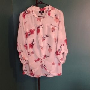 IZ Byer twist front blouse